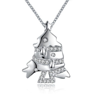 Christmas Series Zircon Necklace Small Fish Fashion Necklace - goldylify.com