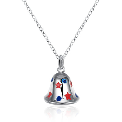 Another Silver Christmas Theme - Bell Necklace - goldylify.com