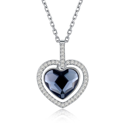 S925 Sterling Silver Heart Sterling Silver Necklace - goldylify.com