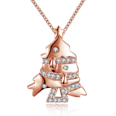 Christmas Zircon Necklace in Fishy Shape - goldylify.com
