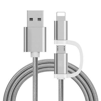 The Two-In-One Charging Durable and Fast Charging Cable For iPhone Android - goldylify.com