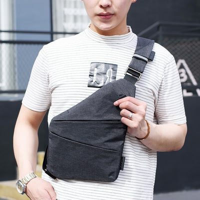 Men's Thin Inclined Shoulder Bag - goldylify.com