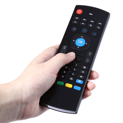 M3 2.4GHz 81 Keys Mini Wireless Air Mouse Remote Control Support Android Windows Mac OS Linux - goldylify.com