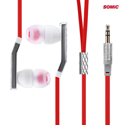 Somic L2 HiFi Dynamic In-ear Earphones with Mic Support Hands-free Calling Song Switch - goldylify.com