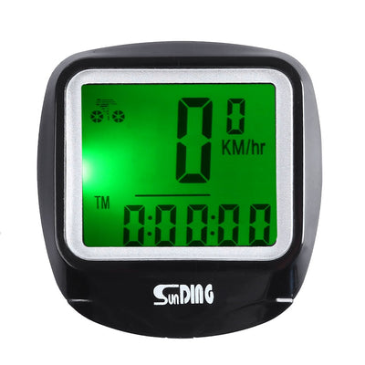 SunDing SD - 568AE Outdoor Multifunction Water Resistant Cycling Odometer Speedometer with LCD Backlight - goldylify.com