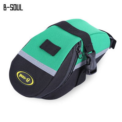 B - SOUL Portable Adjustable Quakeproof Padded Cycling Seat Tail Bag Outdoor Bike Pouch - goldylify.com