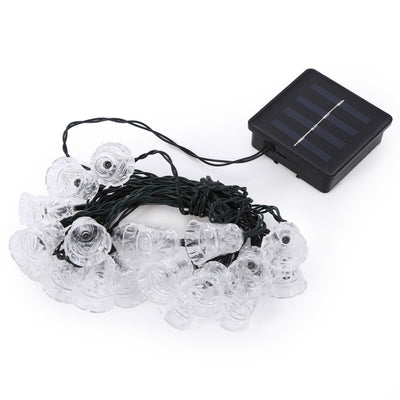 20 LEDs Bell Shaped Solar Powered String Light Outdoor Garden Festival Party Decoration Lamp - goldylify.com