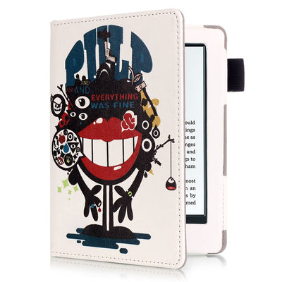 558 PU Leather Painted Protective Cover with Auto Sleep Wake Up Function for Kindle - goldylify.com