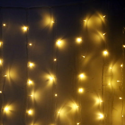 AC 220V 3M Droop 1M Curtain Icicle String Light 150 LEDs Decorative Lamp - goldylify.com