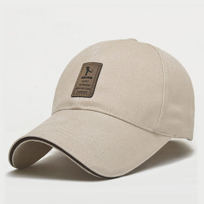 Men Adjustable Sun Baseball Hat Cotton Solid Color  for Outdoor Sports - goldylify.com