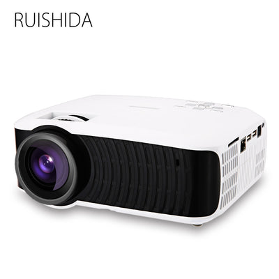 RUISHIDA M3 LCD Projector Home Theater Android 4.4 Wireless Bluetooth 4.0 WiFi 3000LM 1280 x 720 Pixels HD 1080P Media Player - goldylify.com