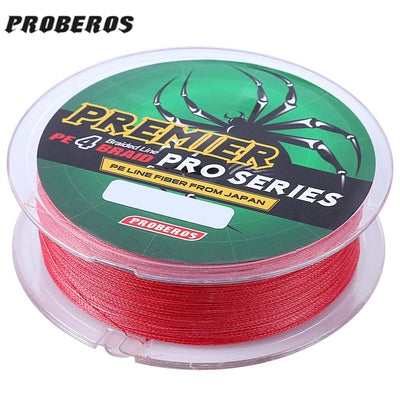 PROBEROS 100M Durable Colorful PE 4 Strands Monofilament Braided Fishing Line Angling Accessory - goldylify.com