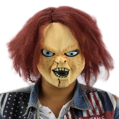 Horror Latex Mask for Child Play Chucky Action Figures Masquerade Halloween Party Bar Supply - goldylify.com