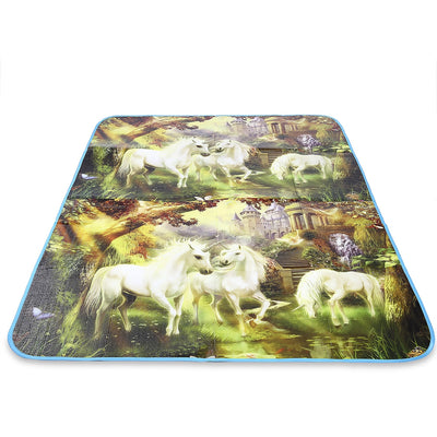 Outdoor Foldable Large PE Beach Camping Picnic Mat Pad with Printing - goldylify.com