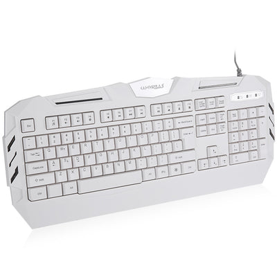 Warwolf K3 Professional White Axis USB Wired Gaming Keyboard with Backlight - goldylify.com