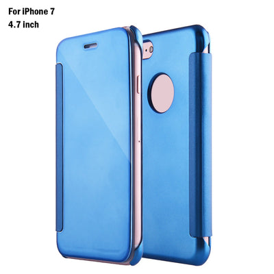 Luxury Mirror Flip Cover PC Case for iPhone 7 4.7 inch - goldylify.com