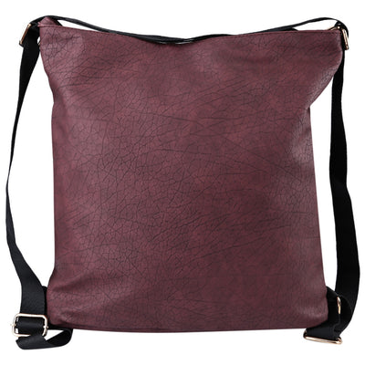 Guapabien Solid Color Magnetic Zipper PU Leather Travel Shopping School Shoulder Girl Bag - goldylify.com