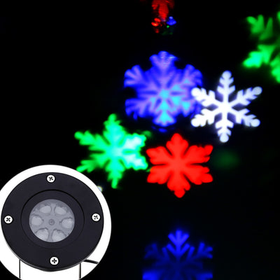 AC 110 - 240V 6W LED Waterproof Snowflake Light Landscape Projector Lamp - goldylify.com