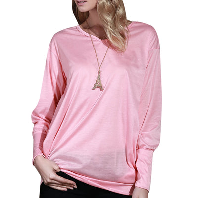 Stylish Plunging Neck Long Sleeve Solid Color Pocket Design Women Dress - goldylify.com