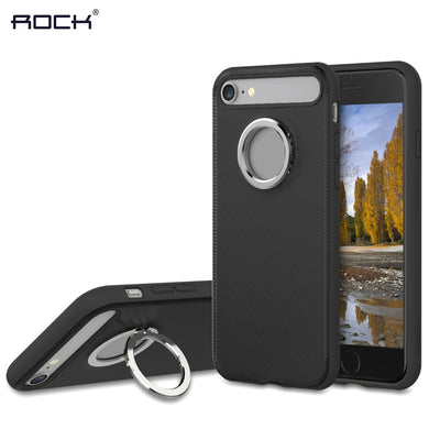 Rock M2 Magnetic Ring Kickstand Phone Case Protective Back Cover for iPhone 7 - goldylify.com