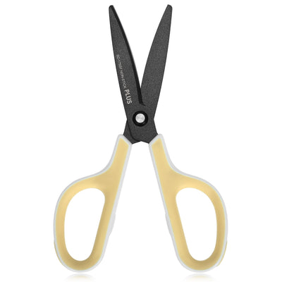PLUS SC - 175SF Stainless Steel Plating Fluorine Blade Scissors Office Stationery - goldylify.com