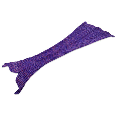 Weave Mermaid Blanket Knitted Yarn Fish Shape Nap Sleeping Bed Sofa Rug - 1.6M - goldylify.com