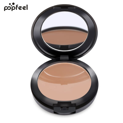 Popfeel Natural 6 Color Waterproof Makeup Powder Black Eye Foundation Concealer - goldylify.com