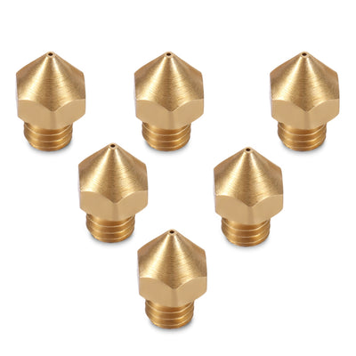Anet 6pcs Thermostable 3D Printer Part Extruder Brass Nozzle Head - goldylify.com