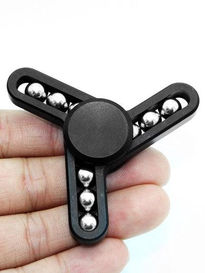 Stress Reliever Focus Toy 9 Beads Triangle Finger Gyro Spinner - goldylify.com