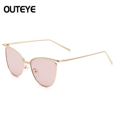 Unisex Women Gold Retro Cat Eye Sunglasses Classic Vintage Fashion Shades GG - goldylify.com