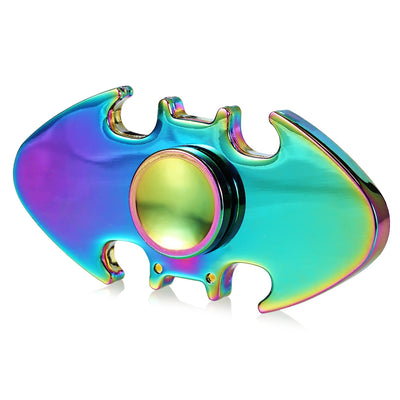 Colorful Two-wing Zinc Alloy Fidget Spinner Bat Shape Funny Stress Reliever Relaxation Gift - goldylify.com