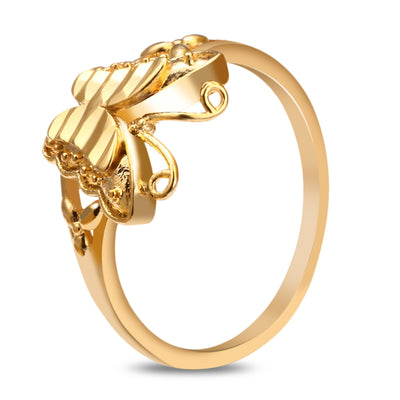 18K Electroplate Gold Color Butterfly Ring for Women - goldylify.com