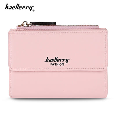 Baellerry Stylish PU Card Holder Short Wallet for Women - goldylify.com