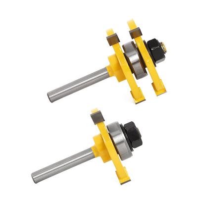 T Type Alloy Woodworking Milling Cutter Three-teeth Tool - goldylify.com