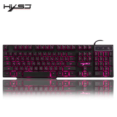 HXSJ R8 LED Backlit Wired Gaming Keyboard - goldylify.com