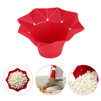 Folding Silicone Microwave Popcorn Maker Bucket - goldylify.com