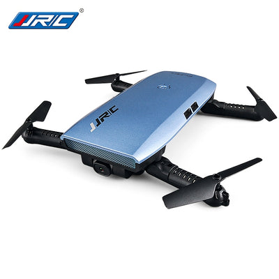 JJRC H47 ELFIE+ Foldable RC Pocket Selfie Drone RTF WiFi FPV 720P HD / G-sensor Controller / Waypoints - goldylify.com
