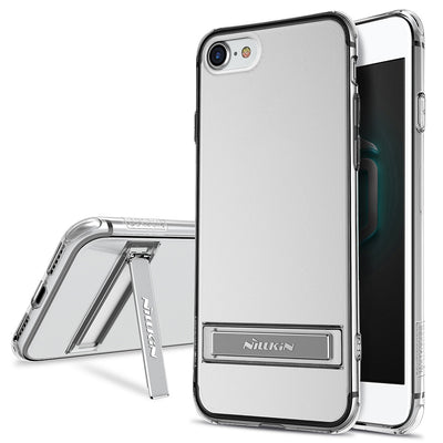 NILLKIN Crashproof II Transparent TPU Protective Back Cover with Kickstand for iPhone 7 - goldylify.com
