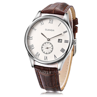 GUANQIN GQ13003 Male Quartz Watch Chronograph Date Display Men Wristwatch - goldylify.com