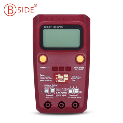 BSIDE ESR02 Pro Digital Transistor Tester Chip Component Meter - goldylify.com