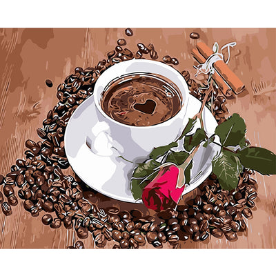 DIY Love Coffee Oil Painting Art Wall Home Decoration - goldylify.com