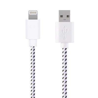 Nylon Braided Style 8 Pin USB Charging Data Cable 1m - goldylify.com
