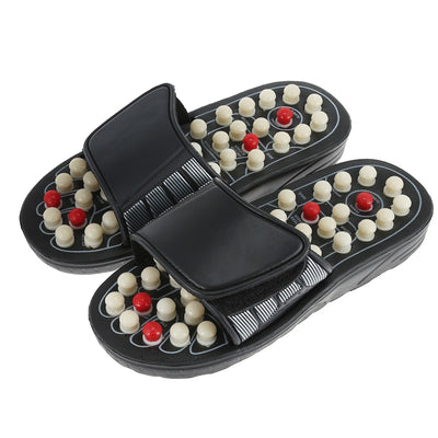 Foot Massage Slippers Revolving Polka-dot Health Care Shoes - goldylify.com