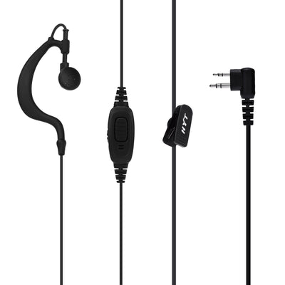 Hytera EHM04 C-shape Earhook Earpiece Headset Microphone - goldylify.com