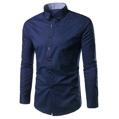 Slim Fit Button Down Casual Shirt - goldylify.com