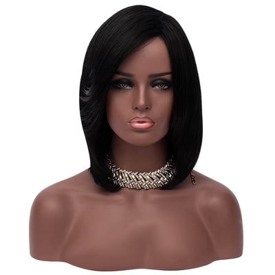 Medium Side Part Straight Feathered Bob Synthetic Wig - goldylify.com