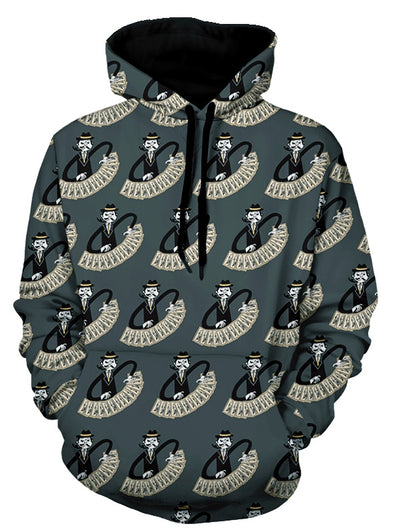 Kangaroo Pocket Magician Print Funny Hoodie - goldylify.com