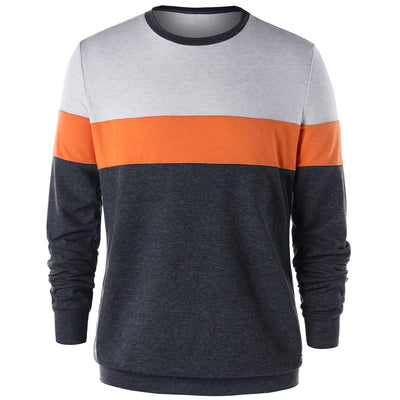 Color Block Ringer Sweatshirt - goldylify.com