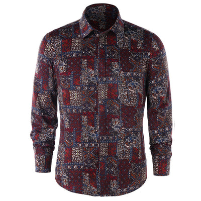 Allover Floral Long Sleeve Shirt - goldylify.com