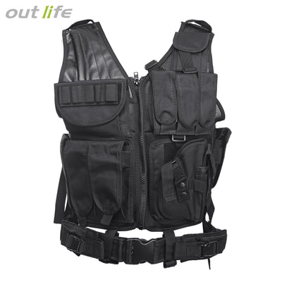 Outlife Outdoor Hunting Military Tactical Paintball Molle Vest - goldylify.com